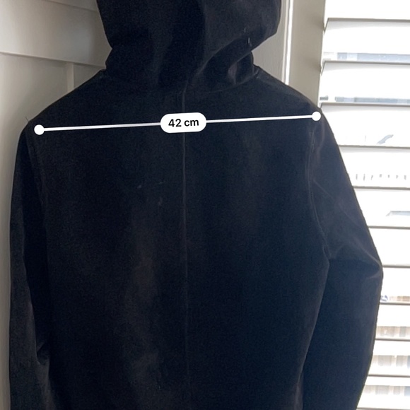 DANIER BLACK SUEDE JACKET WITH HOOD - Picture 4 of 6